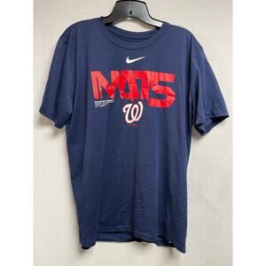 NIKE dri-fit tee Washington Nats‎ size large navy blue men’s t-shirt